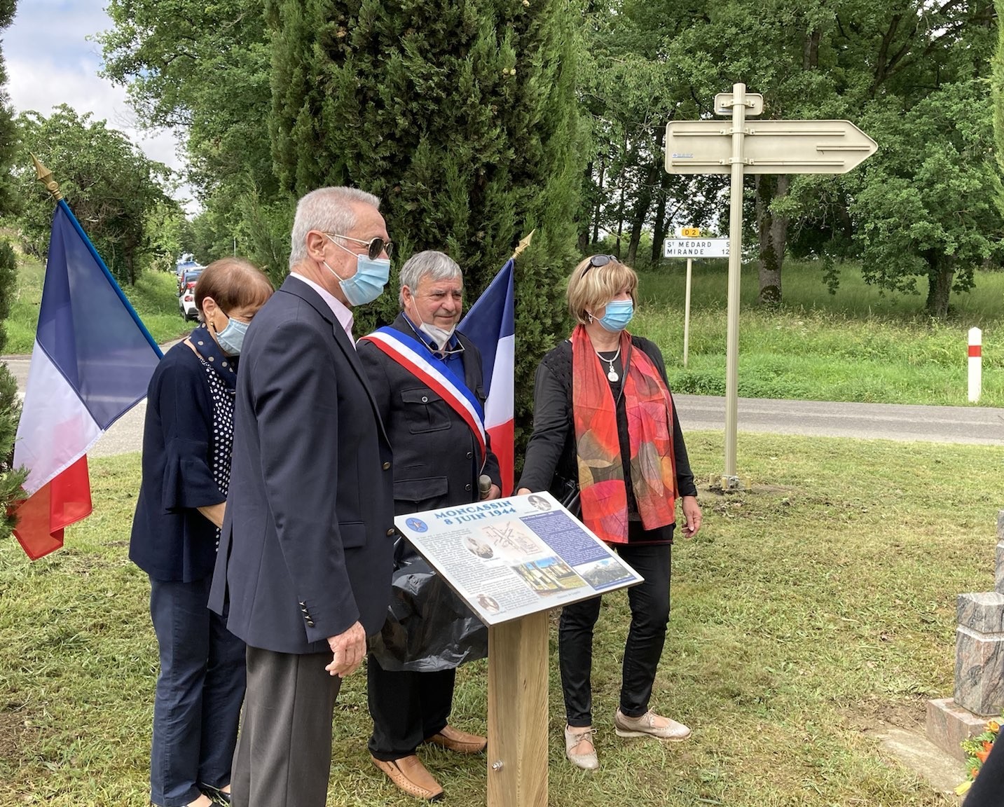 Les officiels lors d'une précédente commémoration