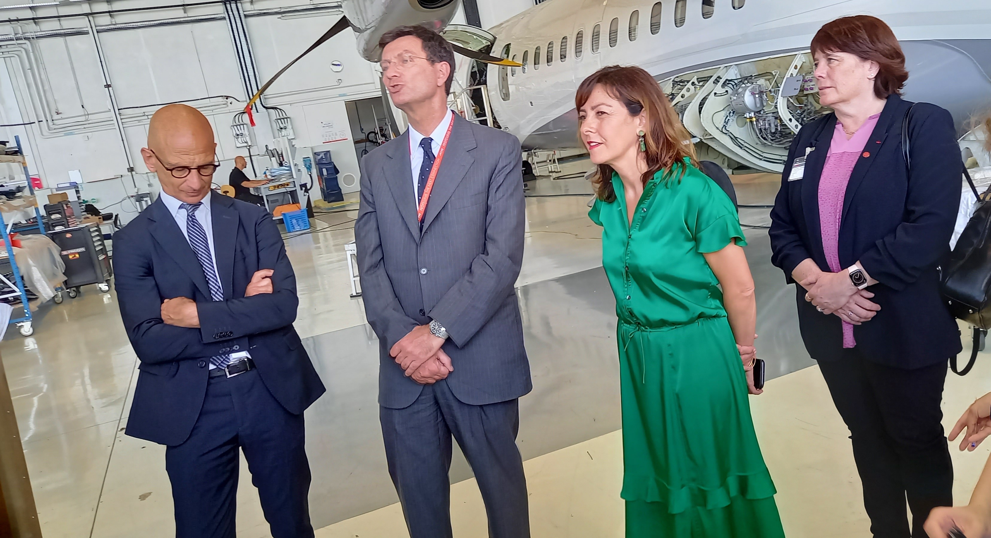 Conférence presse : Carole Delga avec à ses côtés Stefano Bortoli et Frédéric Torréa.