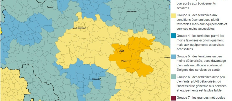 Quelles sont les communes du Gers où les enfants sont les plus défavorisés ?