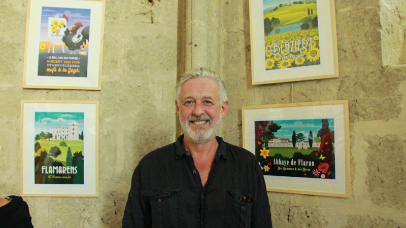 Vernissage à l'étage.