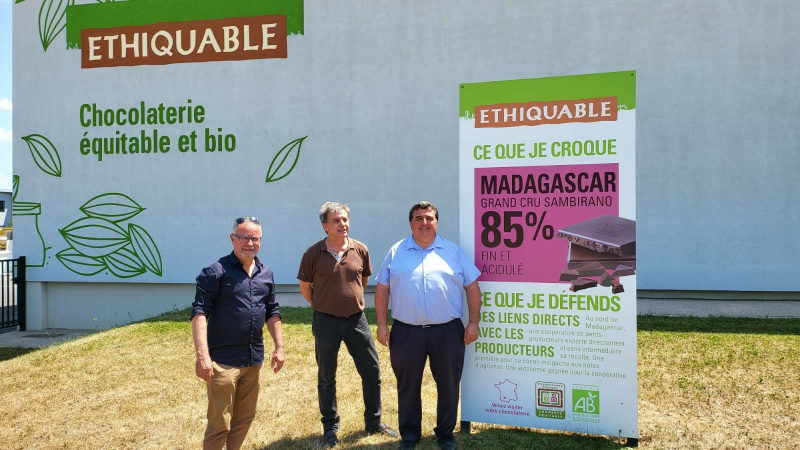 Visite de l'entreprise Ethiquable à Fleurance par David Taupiac