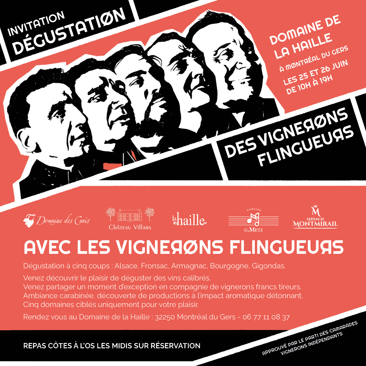 16 appellations pour cinq ignerons