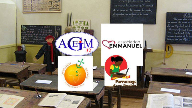 Le Musée de l’école publique de Saint Clar a reçu samedi 11 juin, 4 associations qui aident à la scolarisation d’enfants.
