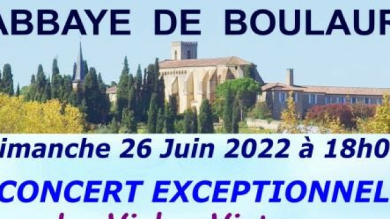 La violoniste virtuose, Natacha Triadou, en concert à l'abbaye de Boulaur