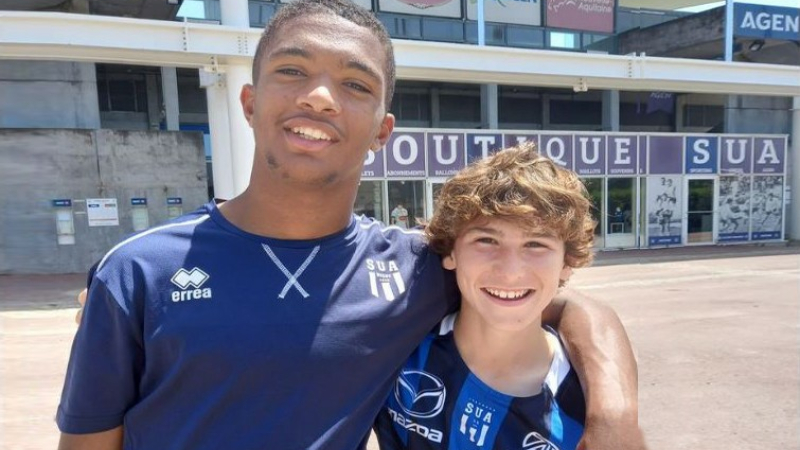 Deux jeunes lectourois au stade de France