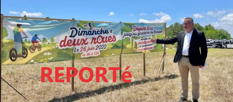 Le « Dimanche à deux roues » reporté en raison des intempéries