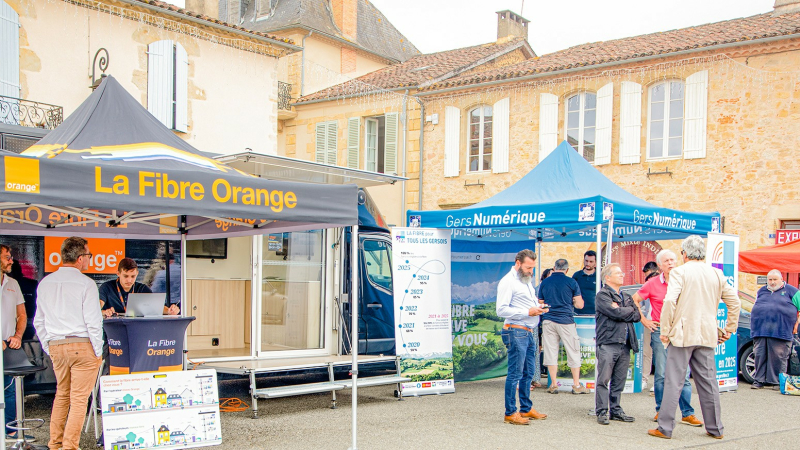 Le «Projet fibre gersois» s'est manifesté à Aignan