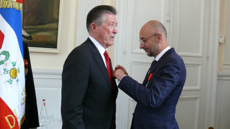Roland Sturmel a été décoré de la Légion d'honneur