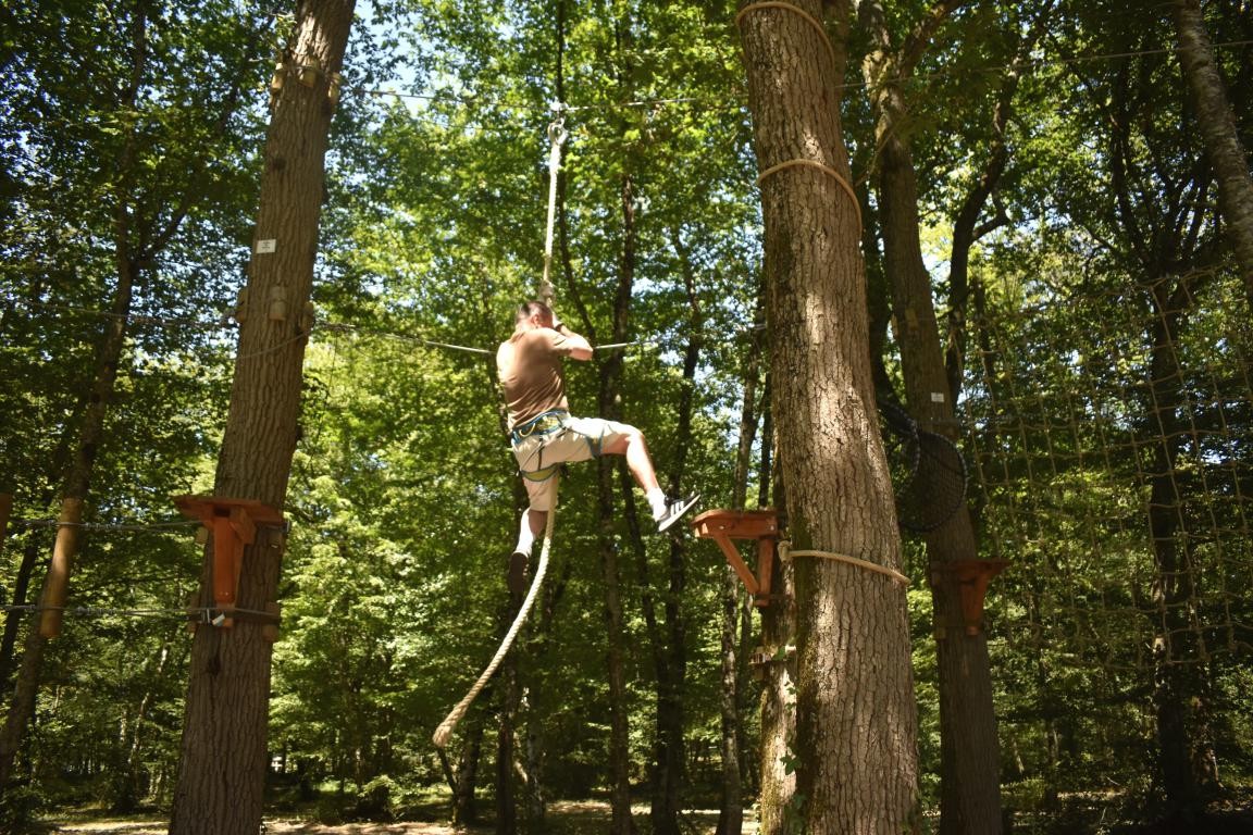 L’accrobranche s’est enrichi d’un nouveau parcours.
