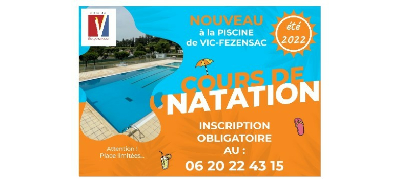 La piscine municipale propose des cours de natation