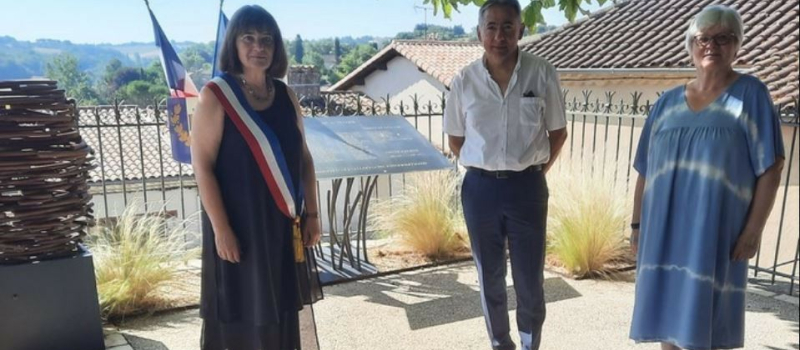 Hommage au Résistant  Yvan Bru à Ordan-Larroque