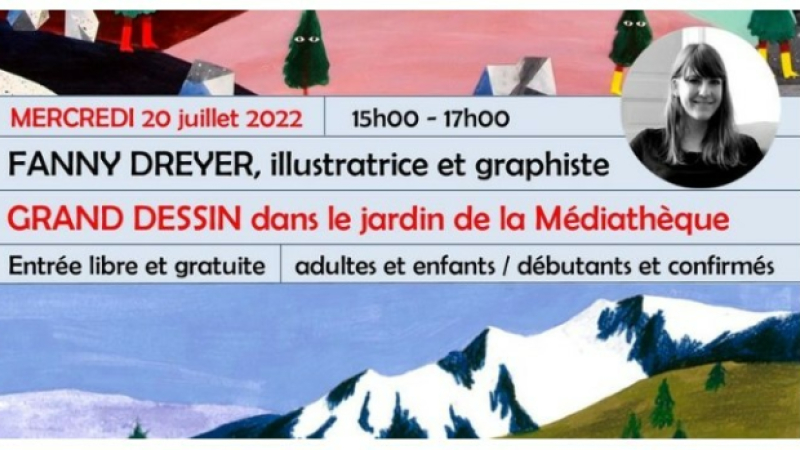 Le grand dessin dans le Jardin des Cordeliers avec Fanny Dreyer, c'est mercredi !