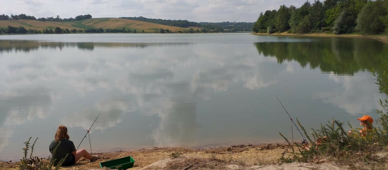 Belle matinée de pêche au lac de Candau !