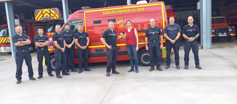 Un VSAV tout neuf livré à la caserne des sapeurs-pompiers