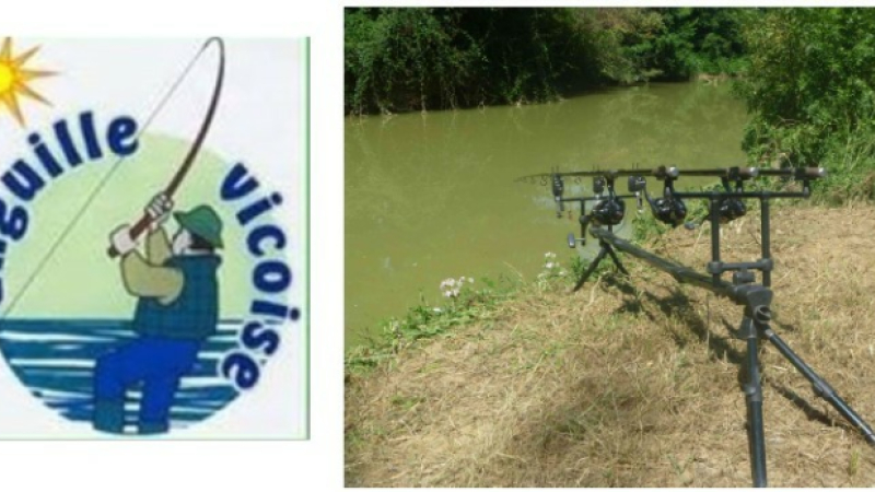 Concours de pêche local organisé par l'Anguille vicoise