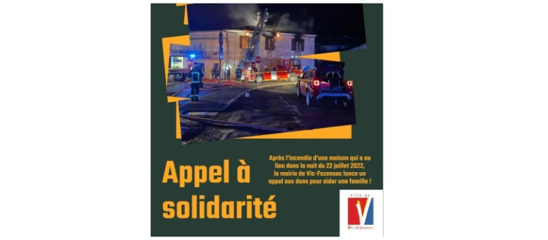 Appel à solidarité lancé par la commune de Vic-Fezensac