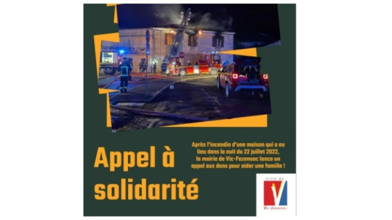 Appel à solidarité lancé par la commune de Vic-Fezensac