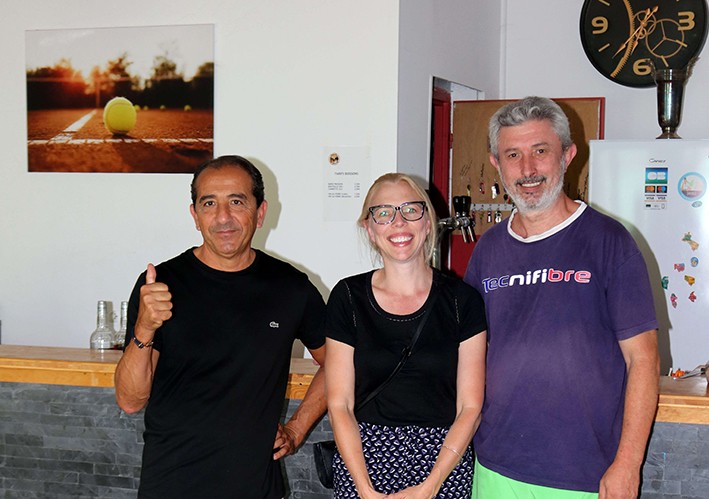 Etienne Benetrix ancien président de passage pour le tournoi