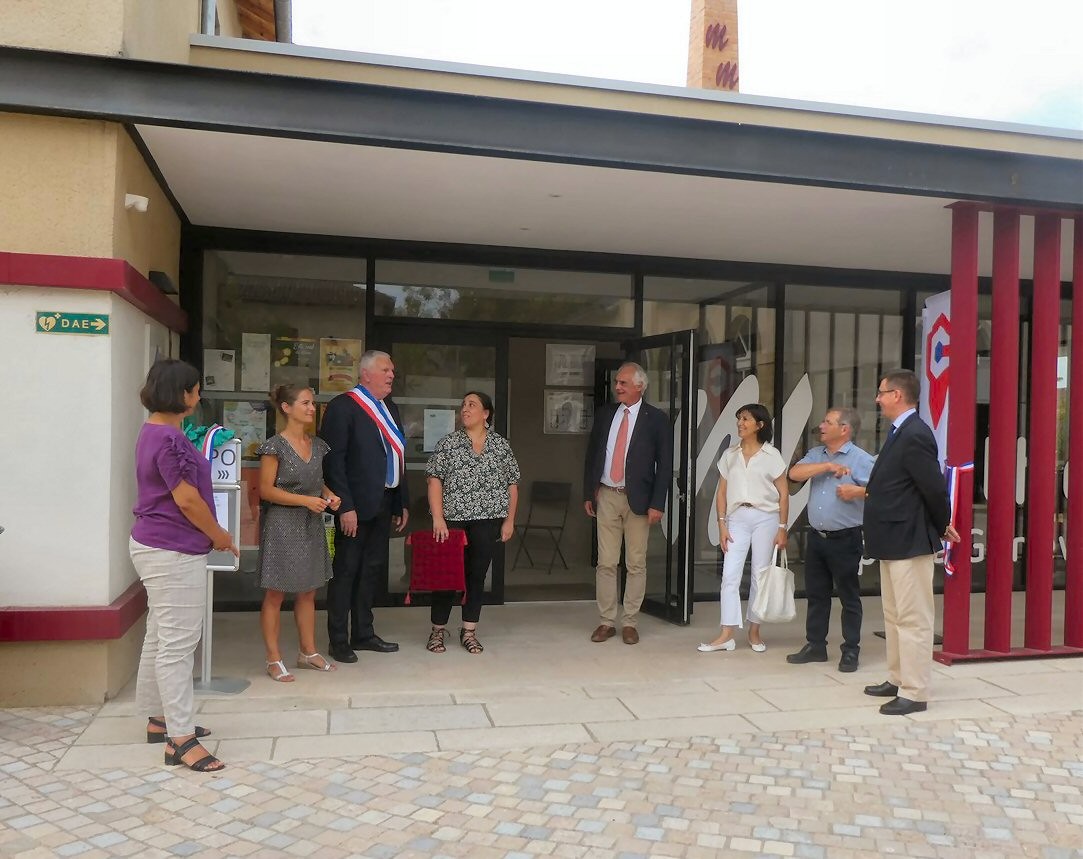 La médiathèque lors de sa récente inauguration