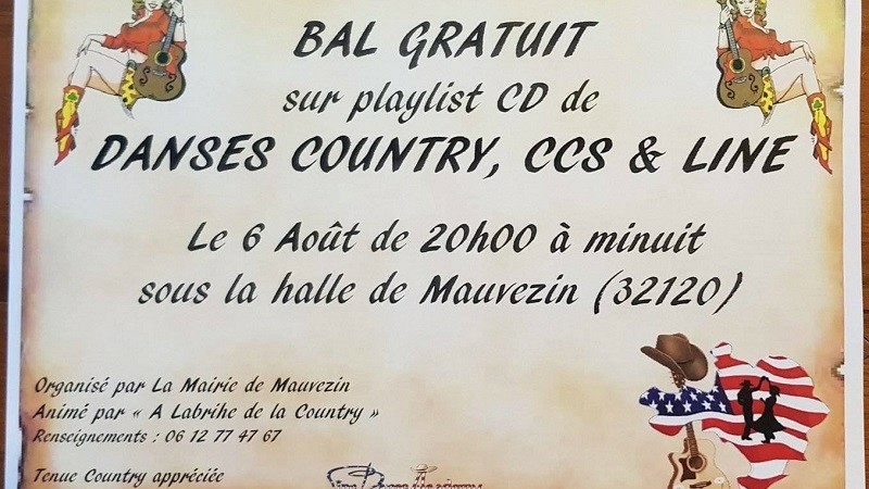 Samedi 6 août c'est soirée Country !