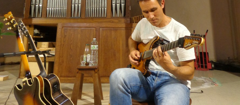en juillet, cuivres et guitare ont dialogué avec le grand orgue!