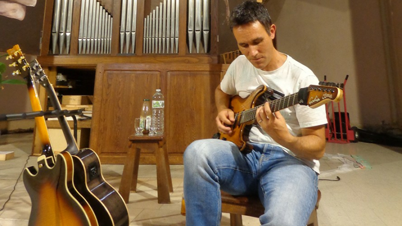 en juillet, cuivres et guitare ont dialogué avec le grand orgue!
