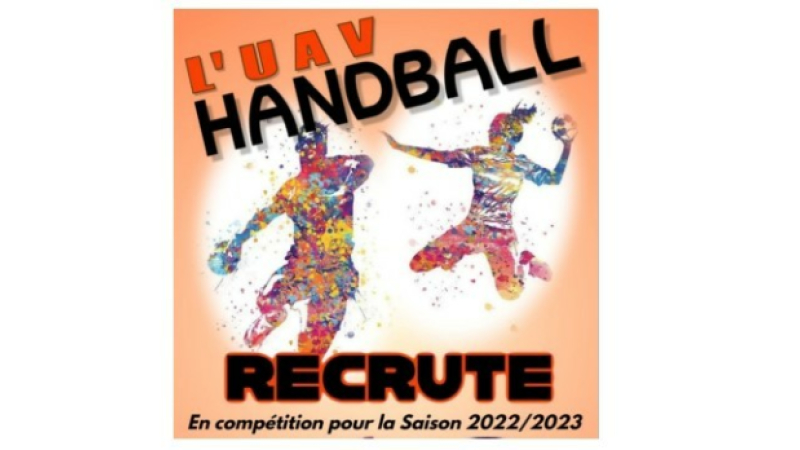 L'UAV Handball recrute !