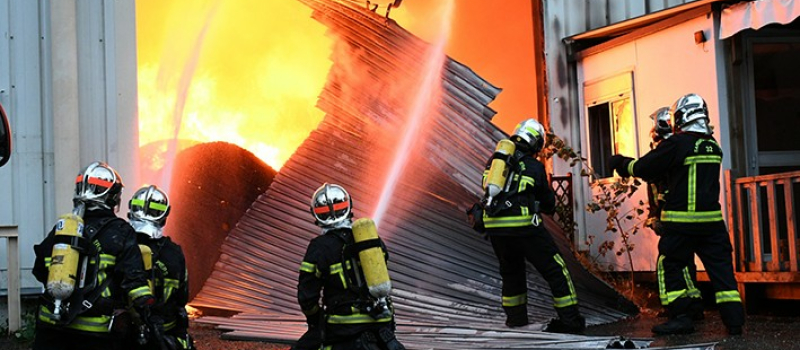 Important incendie en zone d'engachies