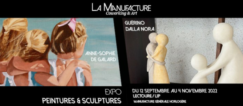 Vernissage de l'expo Anne-Sophie de Galard et Guérino Della Nora