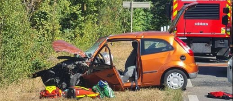 Violente et grave collision sur la RN21
