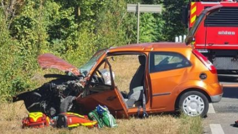 Violente et grave collision sur la RN21