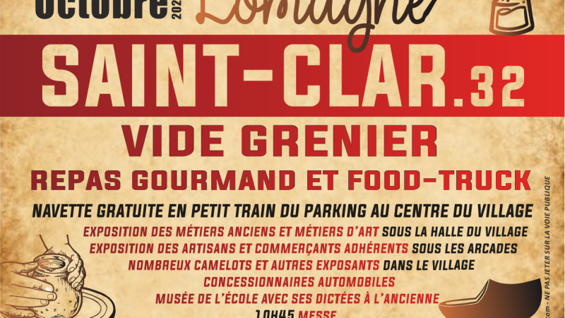Présentation foire " Coeur de Lomagne " à Saint-Clar, le dimanche 2 octobre