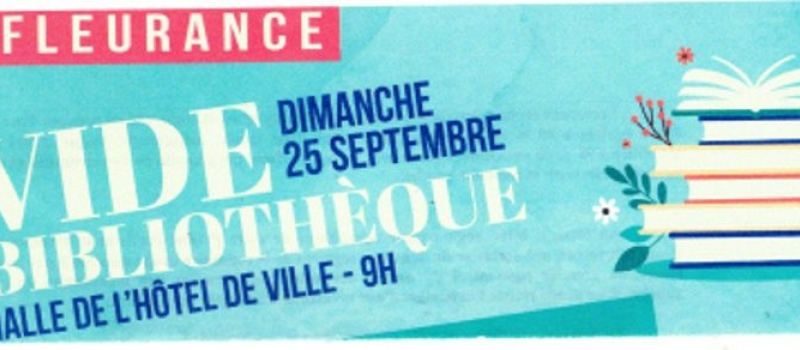 Vide bibliothèque par la médiathèque de Fleurance