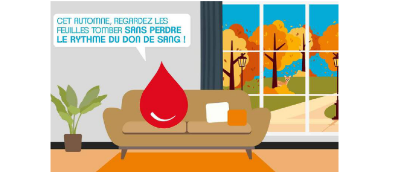 En automne, ne perdez pas le ryrhme du don du sang !