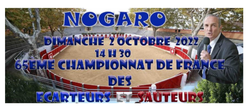 Championnat de France des écarteurs et des sauteurs à Nogaro dimanche