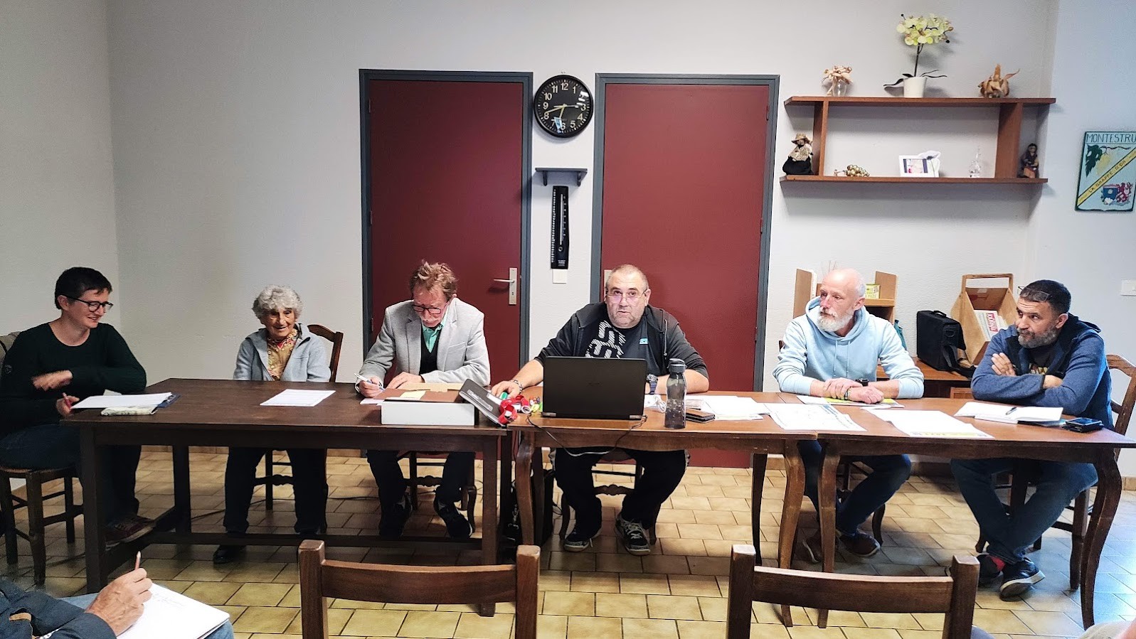Le bureau de la CDR (de gauche à droite) Stéphanie Widehem, Jacqueline Bonneau, Serge Nerrière, Alain Ciccone, Philippe Fourment, Daniel Marin (Excusée, Isabelle Saccilotto)