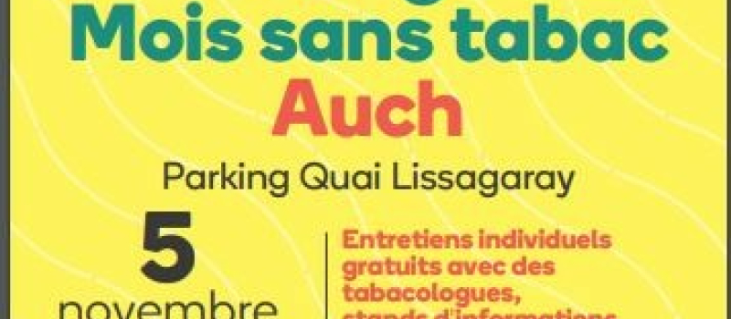 7 ème ## édition Mois sans tabac en Occitanie Auch