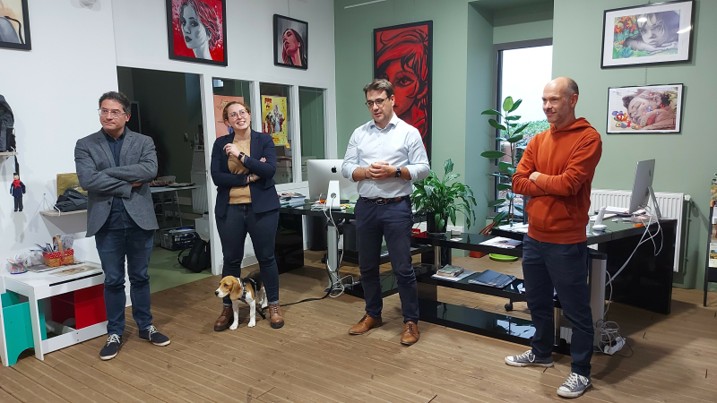 Vernissage de l'exposition de Panda Man à l'Office de Tourisme : une exposition pour aller à la rencontre des Vicois