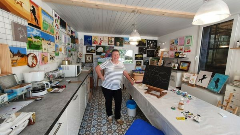 Do la Barbouille ouvre son atelier : Des toiles "au parfum d'innocence"