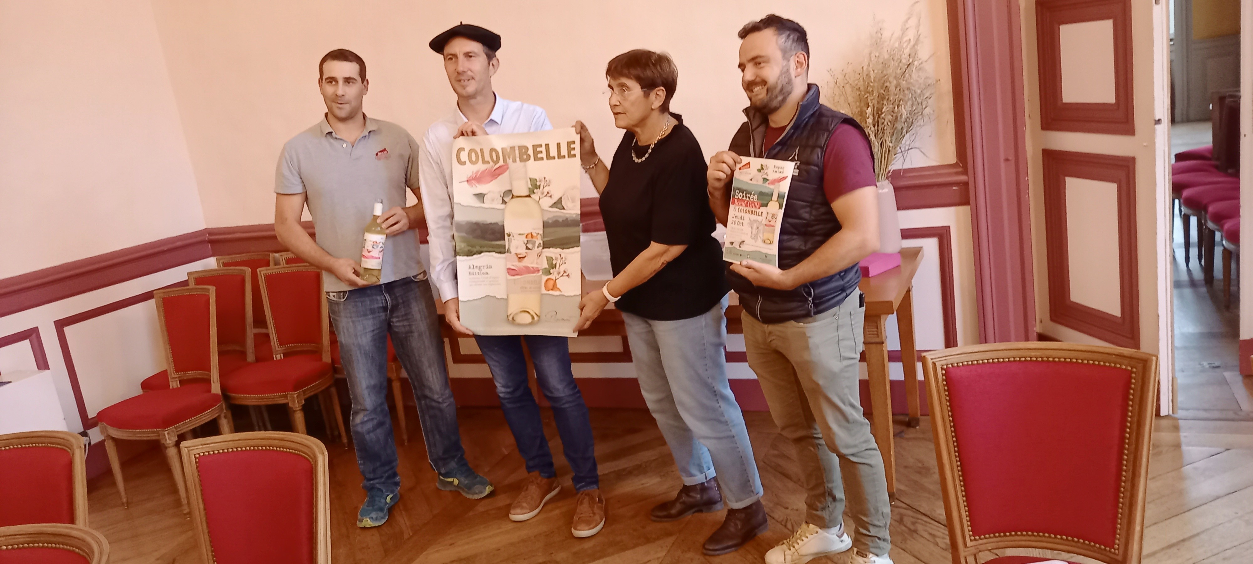 Olivier Dabadie et Cathy Daste-Leplus entourés de Mathieu Cattanéo et Romain Doucet