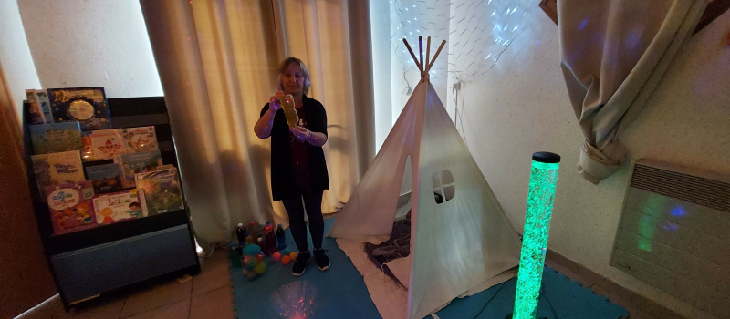 Un espace sensoriel aménagé au Centre de Loisirs