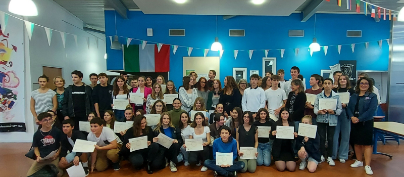 Cérémonie de remise du diplôme national  du Brevet au collège Gabriel Séailles