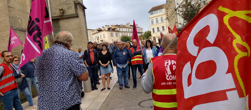 Manif CGT et Sud Solidaires, ils n'étaient qu'une soixantaine mais le coeur y était