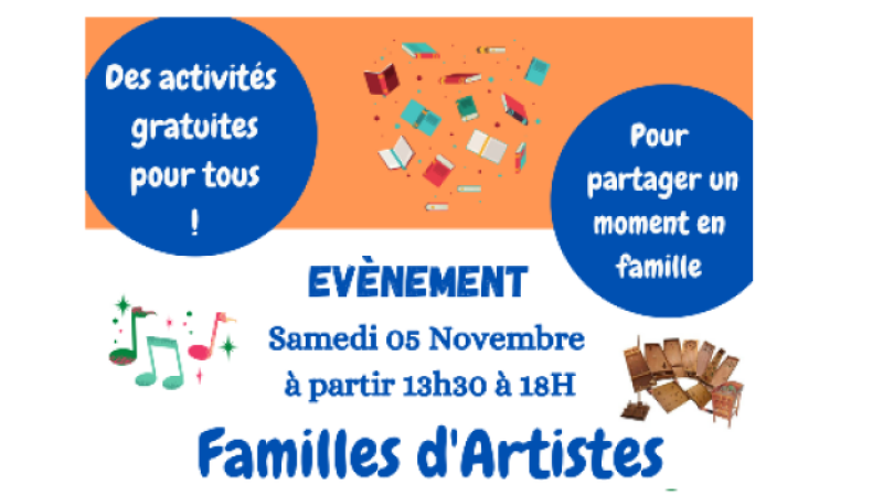 "Familles d'artistes" c'est samedi à Vic Accueil!