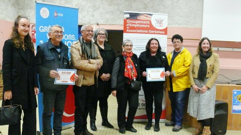 Remise des " Trophées de la vie" : en 3 semaines, 530 donneurs de sang ont participé à l'opération