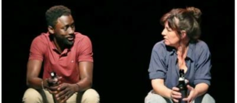 A l'affiche du Dôme , pour évoquer l'apartheid Romane Bohringer et Diouc Koma