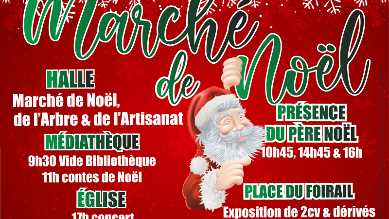 Marché de Noël et fête de l'arbre le dimanche 4 décembre à Saint-Clar