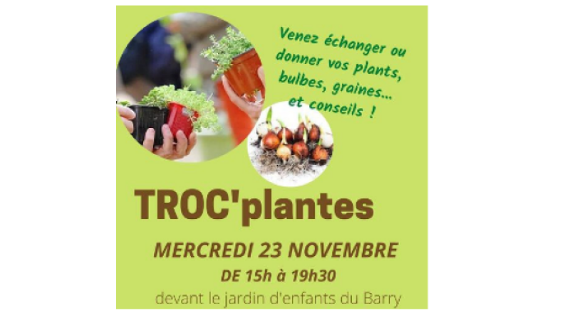 Venez échanger des plants, des bulbes, des graines...ou des conseils avec Vic Accueil et Oasis !