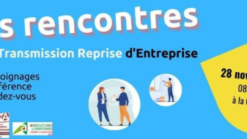 Les rencontres de la transmission et reprise des entreprises gersoises auront lieu le 28 novembre à la CCI d'Auch