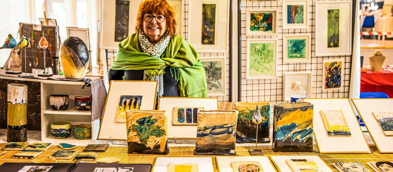 Feu d'artifice de créations au Petit marché des artistes et artisans d'Art d'Aignan  Le public est venu